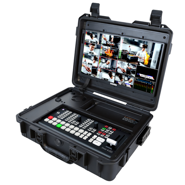 GoStream Duet 8 ISO Kit: All in One Pro Live Streaming Multi-Camera Video Switcher ISO Recorder Player Kit 4 HDMI&SDI in USB-C I/O